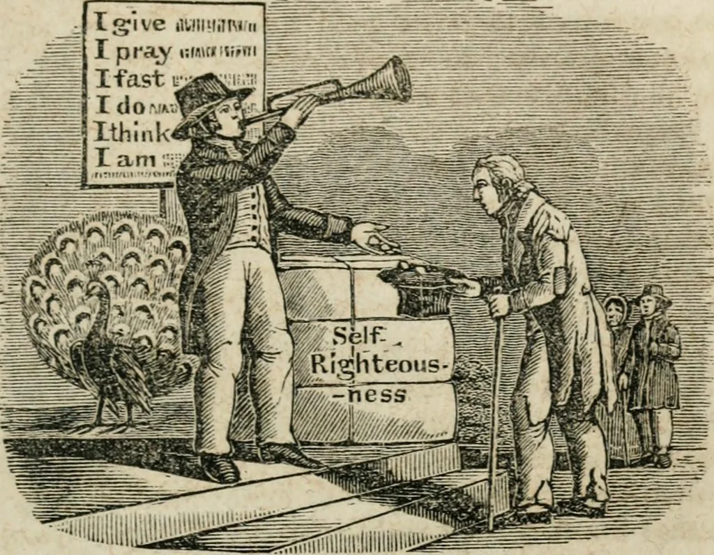 An illustration from Religious allegories : being a series of emblematic engravings, with written explanations, miscellaneous observations, and religious reflections, designed to illustrate divine truth, in accordance with the cardinal principles of Christianity, 1848, leaf 110