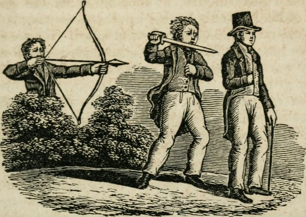 An illustration from Religious allegories : being a series of emblematic engravings, with written explanations, miscellaneous observations, and religious reflections, designed to illustrate divine truth, in accordance with the cardinal principles of Christianity, 1848, leaf 116