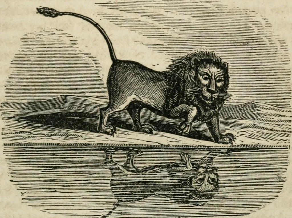 An illustration from Religious allegories : being a series of emblematic engravings, with written explanations, miscellaneous observations, and religious reflections, designed to illustrate divine truth, in accordance with the cardinal principles of Christianity, 1848, leaf 122