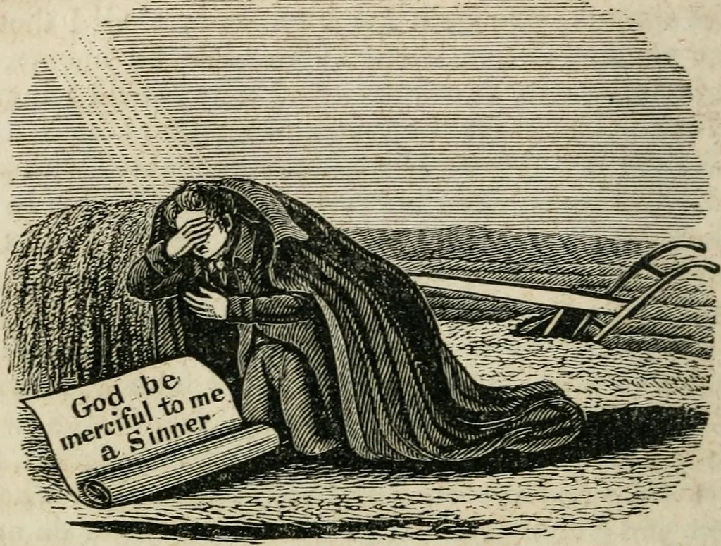 An illustration from Religious allegories : being a series of emblematic engravings, with written explanations, miscellaneous observations, and religious reflections, designed to illustrate divine truth, in accordance with the cardinal principles of Christianity, 1848, leaf 125