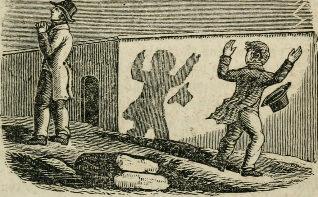An illustration from Religious allegories : being a series of emblematic engravings, with written explanations, miscellaneous observations, and religious reflections, designed to illustrate divine truth, in accordance with the cardinal principles of Christianity, 1848, leaf 128