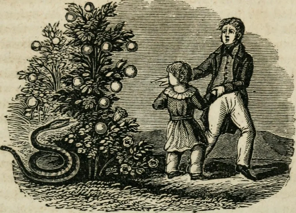 An illustration from Religious allegories : being a series of emblematic engravings, with written explanations, miscellaneous observations, and religious reflections, designed to illustrate divine truth, in accordance with the cardinal principles of Christianity, 1848, leaf 152
