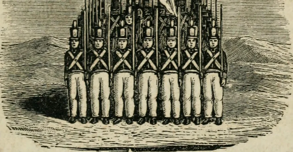 An illustration from Religious allegories : being a series of emblematic engravings, with written explanations, miscellaneous observations, and religious reflections, designed to illustrate divine truth, in accordance with the cardinal principles of Christianity, 1848, leaf 164