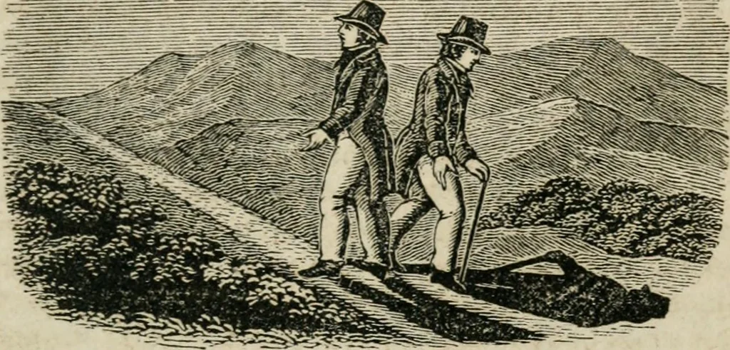 An illustration from Religious allegories : being a series of emblematic engravings, with written explanations, miscellaneous observations, and religious reflections, designed to illustrate divine truth, in accordance with the cardinal principles of Christianity, 1848, leaf 50