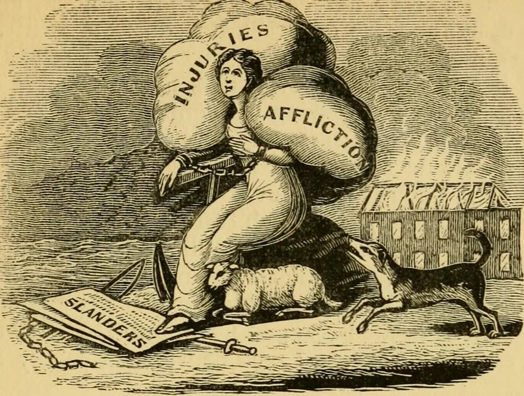 An illustration from Religious emblems and allegories : a series of engravings, with suitable letter-press, designed to illustrate divine truth, 1868, leaf 126