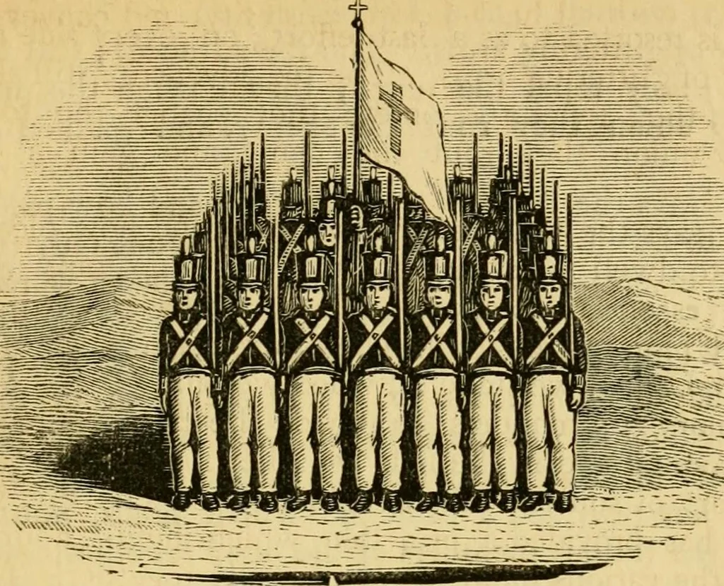 An illustration from Religious emblems and allegories : a series of engravings, with suitable letter-press, designed to illustrate divine truth, 1868, leaf 136