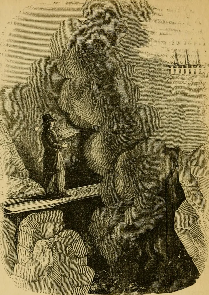 An illustration from Religious emblems and allegories : a series of engravings, with suitable letter-press, designed to illustrate divine truth, 1868, leaf 145