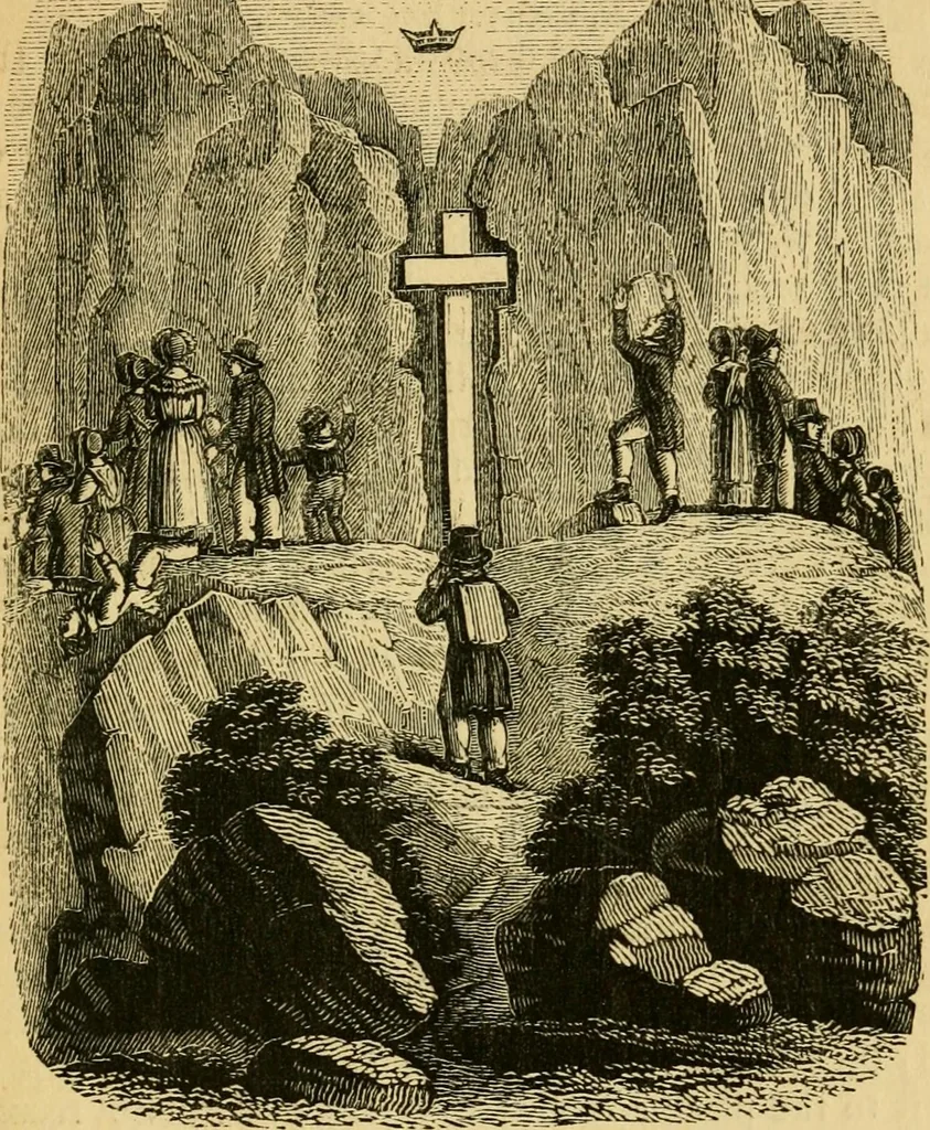 An illustration from Religious emblems and allegories : a series of engravings, with suitable letter-press, designed to illustrate divine truth, 1868, leaf 170