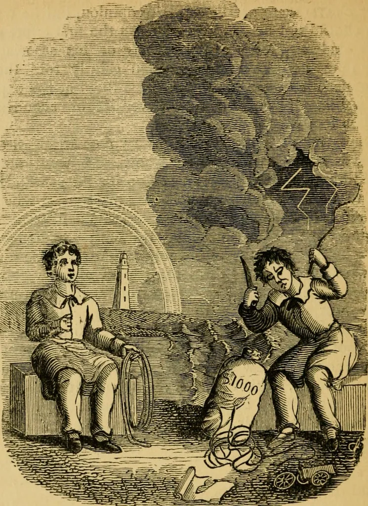 An illustration from Religious emblems and allegories : a series of engravings, with suitable letter-press, designed to illustrate divine truth, 1868, leaf 195