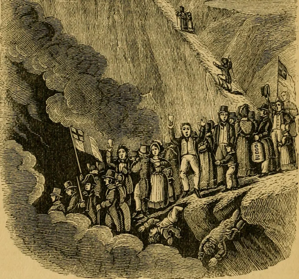 An illustration from Religious emblems and allegories : a series of engravings, with suitable letter-press, designed to illustrate divine truth, 1868, leaf 247