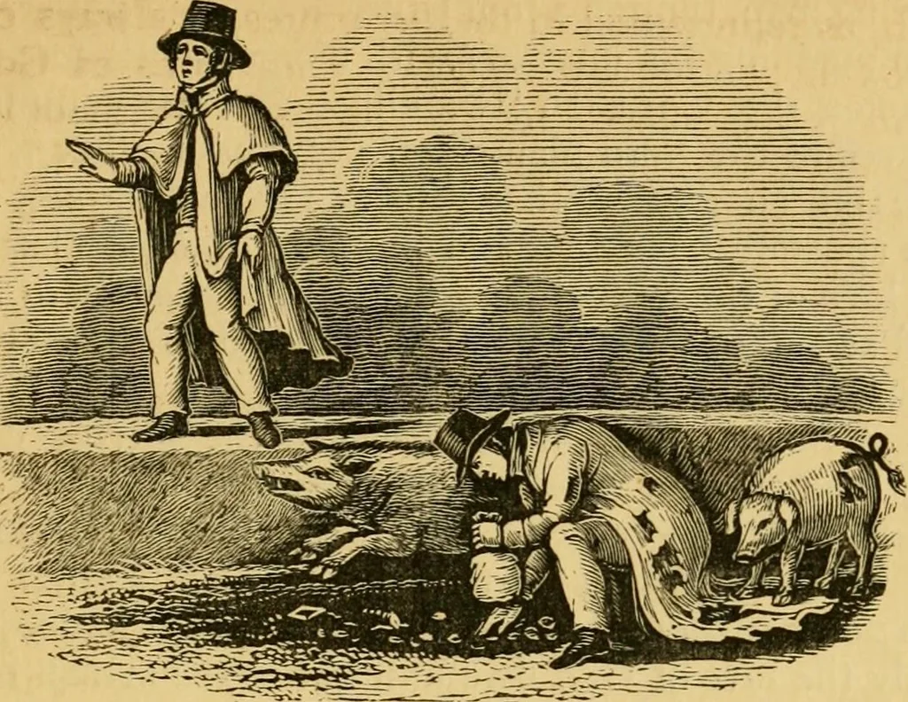 An illustration from Religious emblems and allegories : a series of engravings, with suitable letter-press, designed to illustrate divine truth, 1868, leaf 26