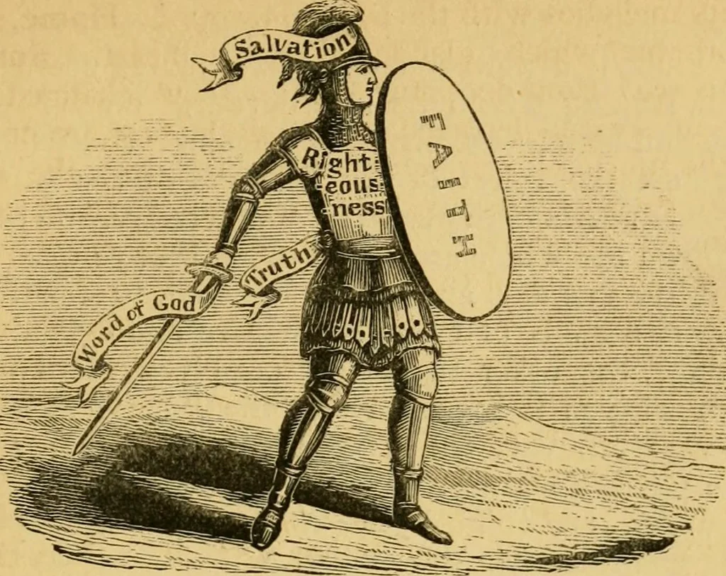An illustration from Religious emblems and allegories : a series of engravings, with suitable letter-press, designed to illustrate divine truth, 1868, leaf 36