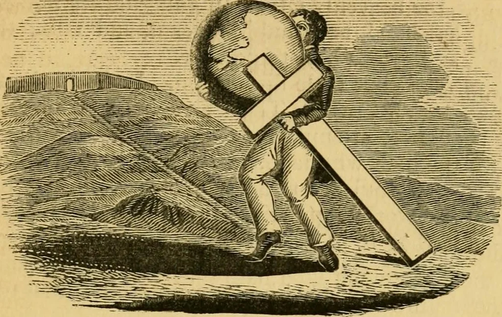 An illustration from Religious emblems and allegories : a series of engravings, with suitable letter-press, designed to illustrate divine truth, 1868, leaf 42