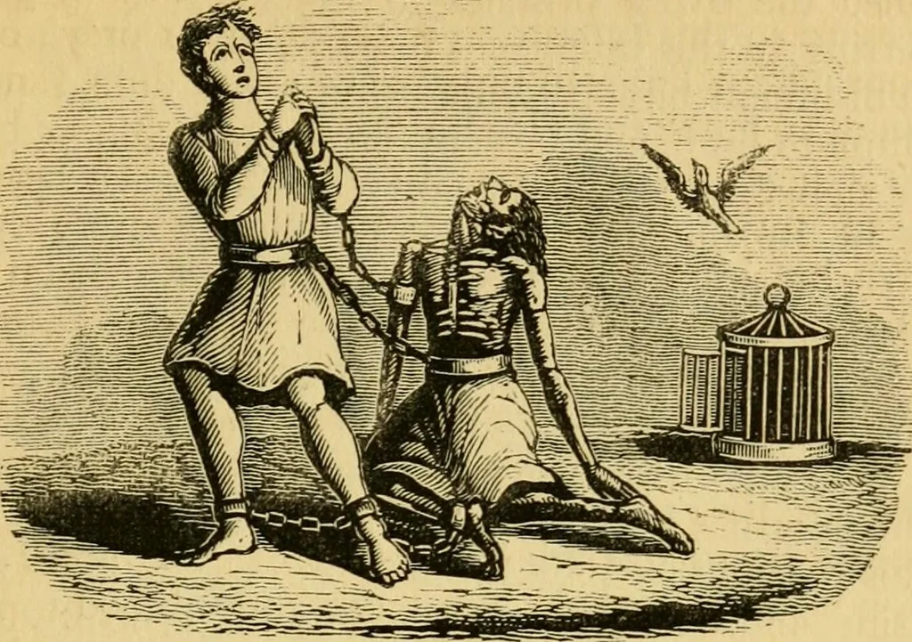 An illustration from Religious emblems and allegories : a series of engravings, with suitable letter-press, designed to illustrate divine truth, 1868, leaf 70