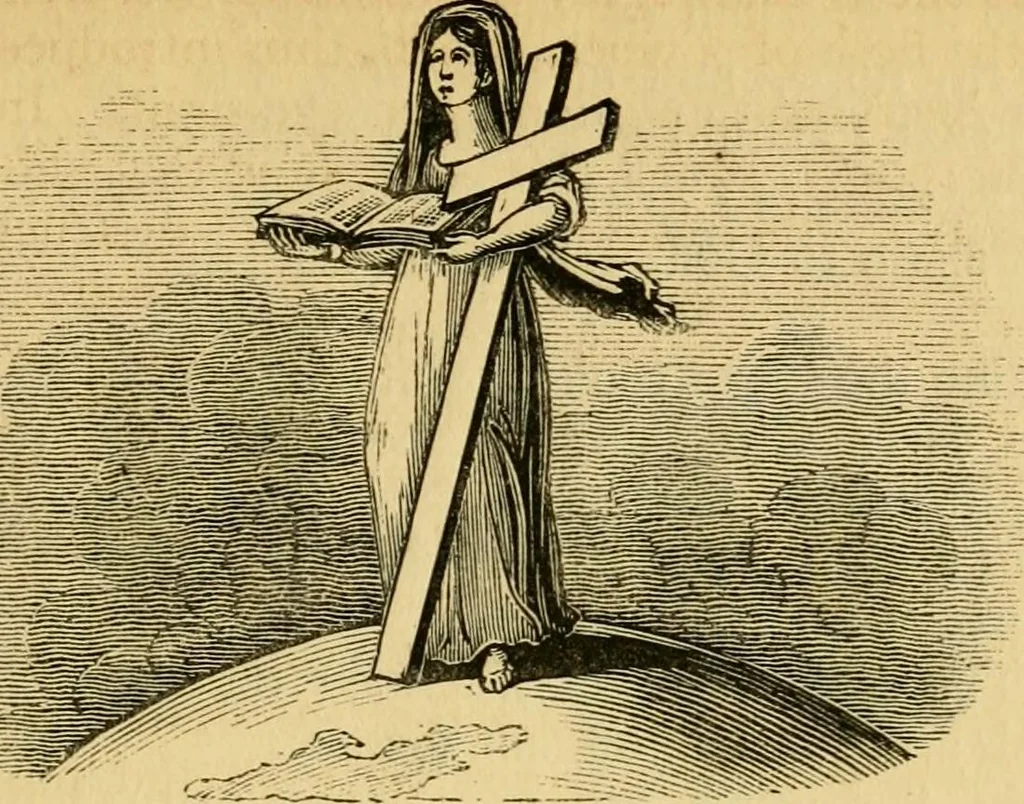 An illustration from Religious emblems and allegories : a series of engravings, with suitable letter-press, designed to illustrate divine truth, 1868, leaf 78