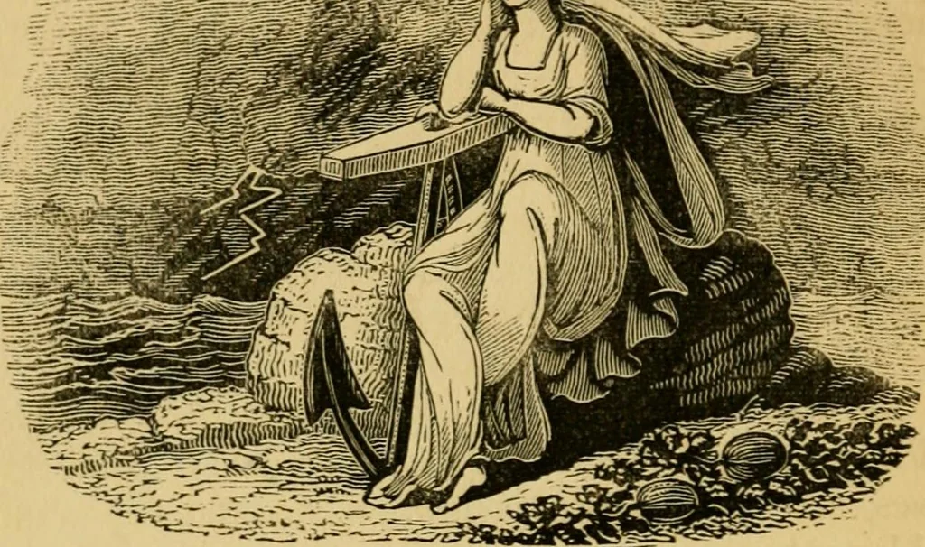An illustration from Religious emblems and allegories : a series of engravings, with suitable letter-press, designed to illustrate divine truth, 1868, leaf 81
