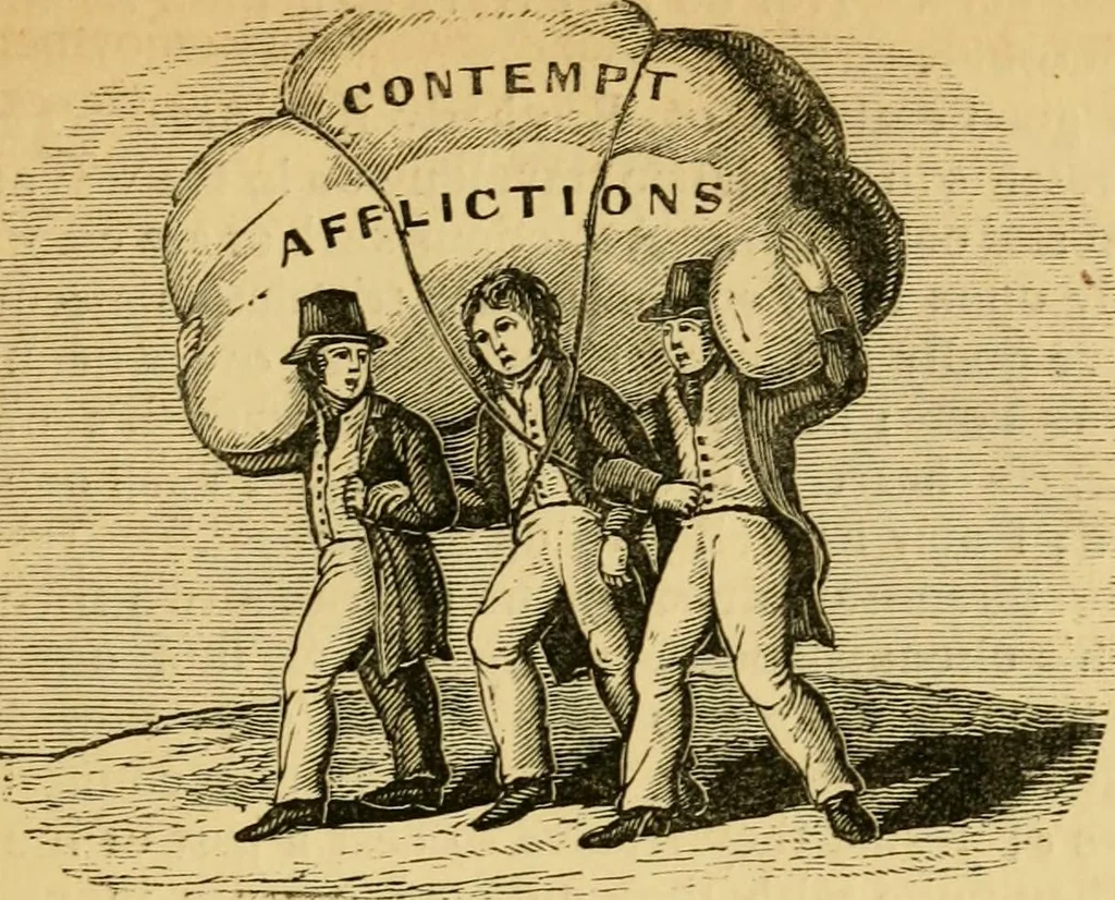 An illustration from Religious emblems and allegories : a series of engravings, with suitable letter-press, designed to illustrate divine truth, 1868, leaf 84
