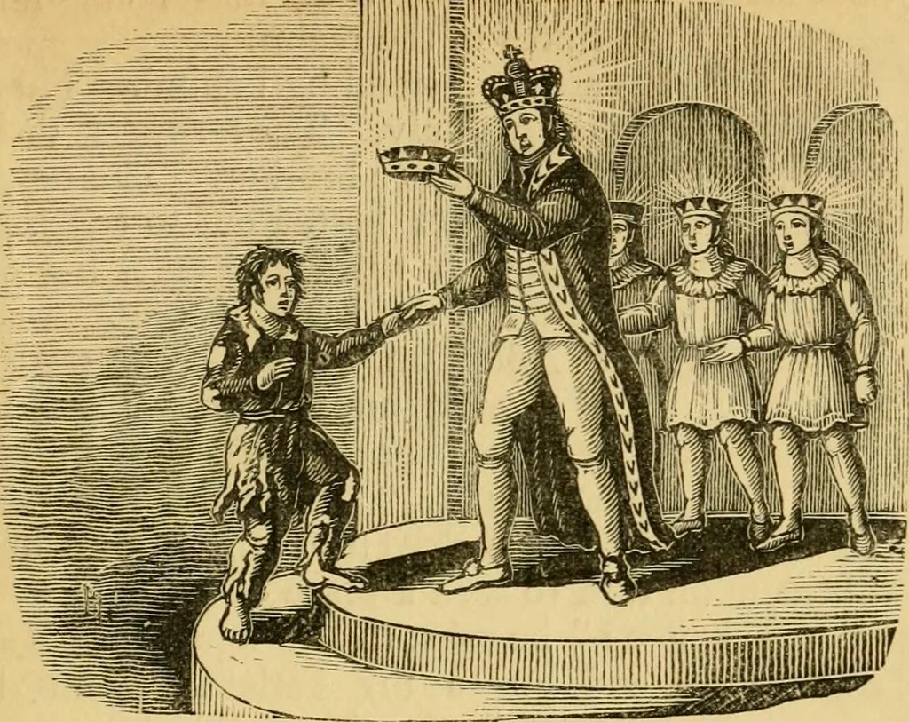 An illustration from Religious emblems and allegories : a series of engravings, with suitable letter-press, designed to illustrate divine truth, 1868, leaf 90