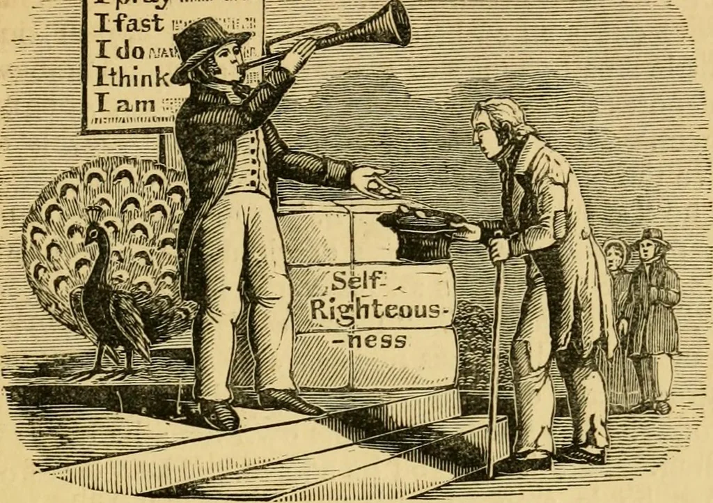 An illustration from Religious emblems and allegories : a series of engravings, with suitable letter-press, designed to illustrate divine truth, 1868, leaf 92
