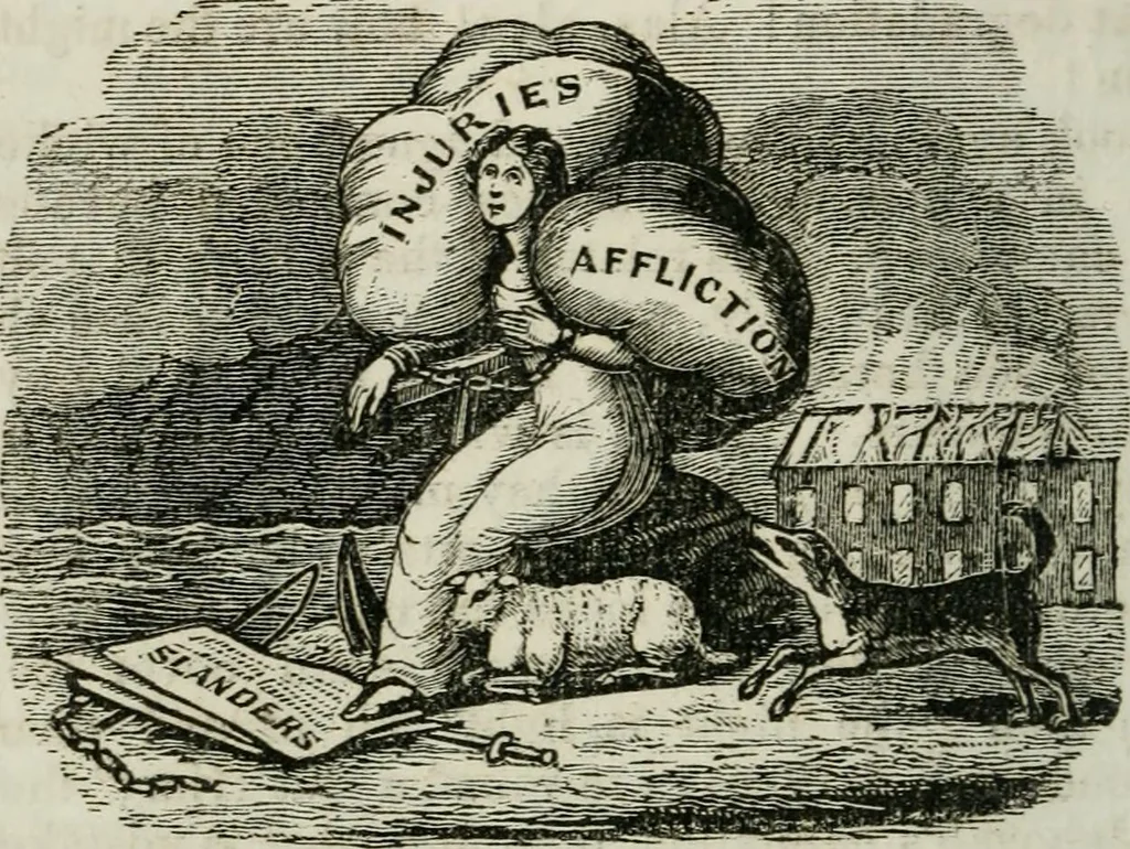 An illustration from Religious emblems : being a series of emblematic engravings, with written explanations, miscellaneous observations and religious reflections, designed to illustrate divine truth, in accordance with the cardinal principles of Christianity ; Religious allegories : being a series of emblematic engravings, with written explanations, miscellaneous observations, and religious reflections, designed to illustrate divine truth, in accordance with the cardinal principles of Christianity, 1851, leaf 153