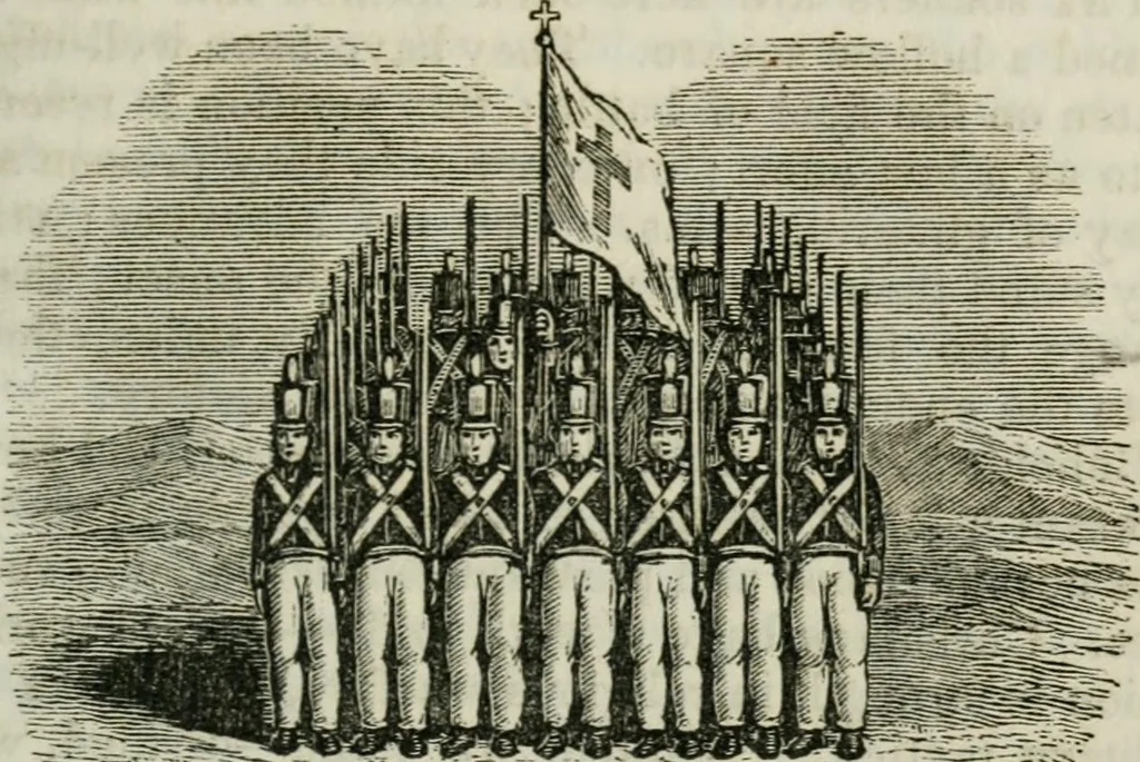 An illustration from Religious emblems : being a series of emblematic engravings, with written explanations, miscellaneous observations and religious reflections, designed to illustrate divine truth, in accordance with the cardinal principles of Christianity ; Religious allegories : being a series of emblematic engravings, with written explanations, miscellaneous observations, and religious reflections, designed to illustrate divine truth, in accordance with the cardinal principles of Christianity, 1851, leaf 168