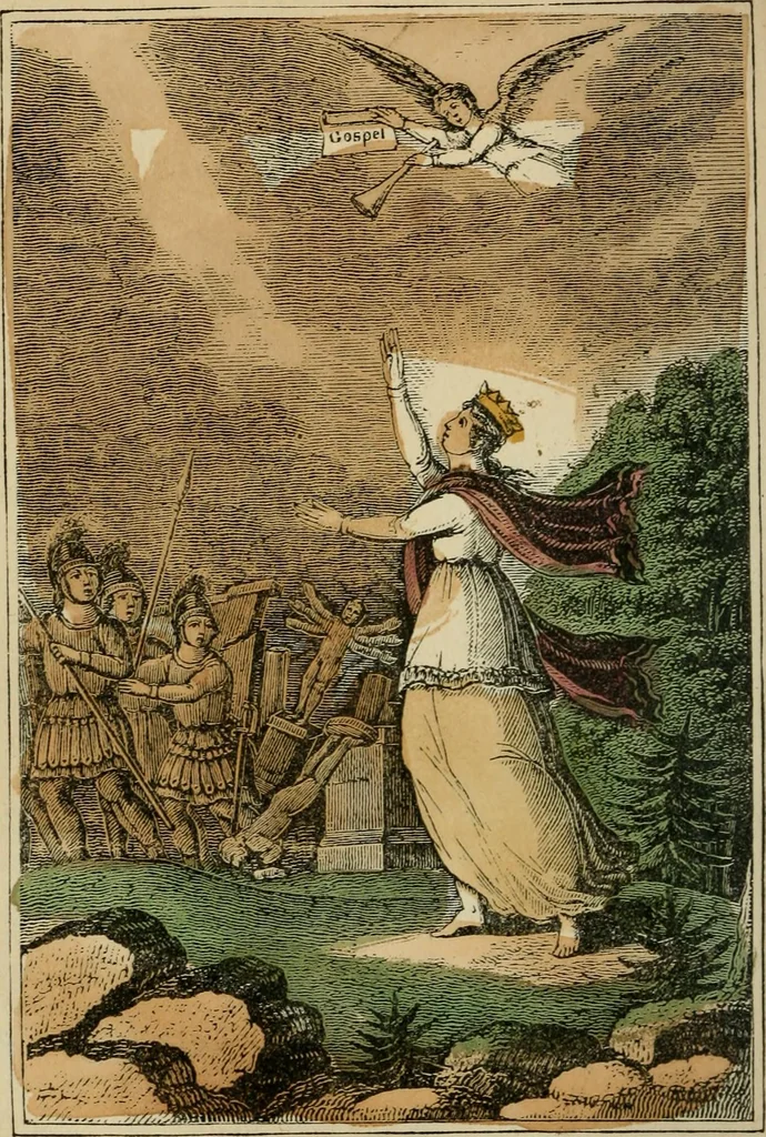 An illustration from Religious emblems : being a series of emblematic engravings, with written explanations, miscellaneous observations and religious reflections, designed to illustrate divine truth, in accordance with the cardinal principles of Christianity ; Religious allegories : being a series of emblematic engravings, with written explanations, miscellaneous observations, and religious reflections, designed to illustrate divine truth, in accordance with the cardinal principles of Christianity, 1851, leaf 173