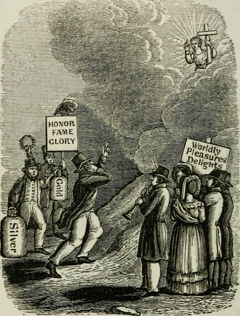 An illustration from Religious emblems : being a series of emblematic engravings, with written explanations, miscellaneous observations and religious reflections, designed to illustrate divine truth, in accordance with the cardinal principles of Christianity ; Religious allegories : being a series of emblematic engravings, with written explanations, miscellaneous observations, and religious reflections, designed to illustrate divine truth, in accordance with the cardinal principles of Christianity, 1851, leaf 177