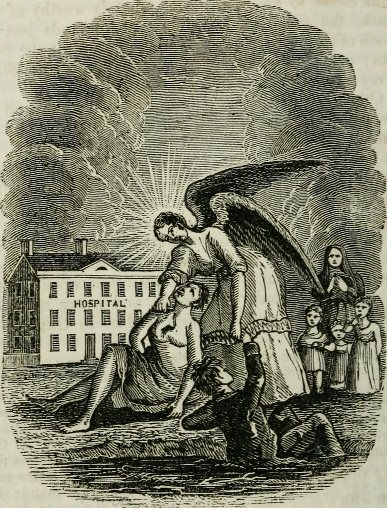 An illustration from Religious emblems : being a series of emblematic engravings, with written explanations, miscellaneous observations and religious reflections, designed to illustrate divine truth, in accordance with the cardinal principles of Christianity ; Religious allegories : being a series of emblematic engravings, with written explanations, miscellaneous observations, and religious reflections, designed to illustrate divine truth, in accordance with the cardinal principles of Christianity, 1851, leaf 195