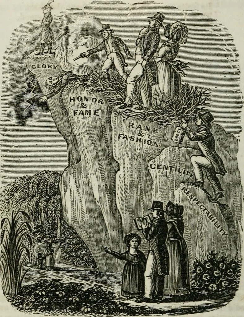 An illustration from Religious emblems : being a series of emblematic engravings, with written explanations, miscellaneous observations and religious reflections, designed to illustrate divine truth, in accordance with the cardinal principles of Christianity ; Religious allegories : being a series of emblematic engravings, with written explanations, miscellaneous observations, and religious reflections, designed to illustrate divine truth, in accordance with the cardinal principles of Christianity, 1851, leaf 201