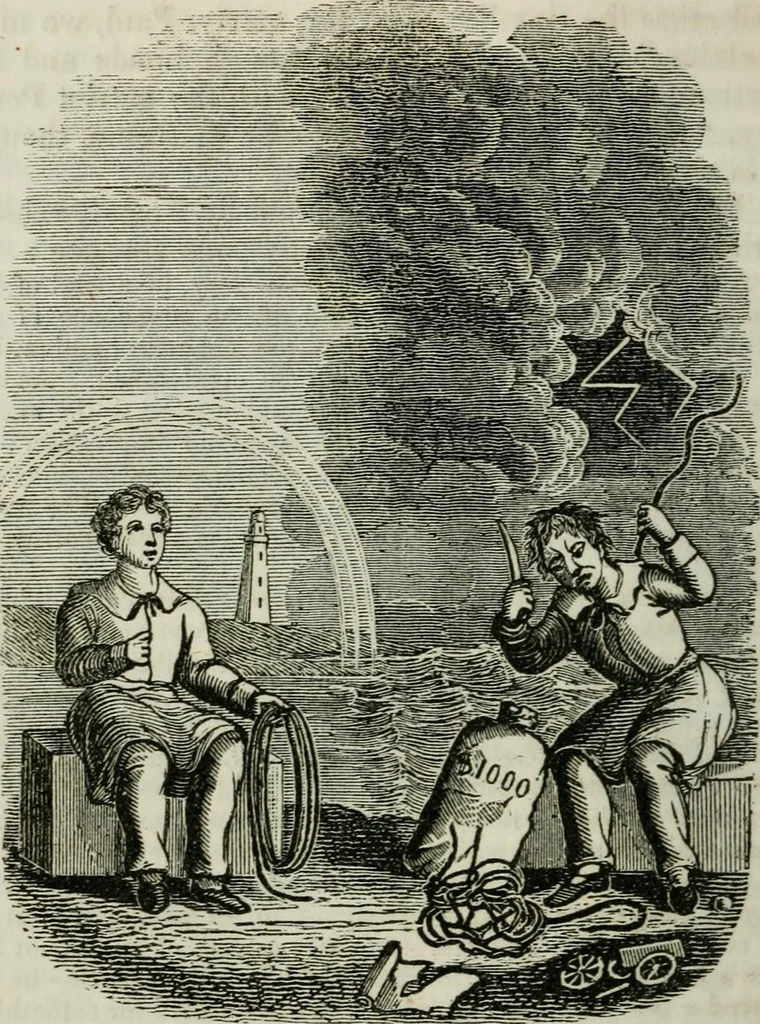 An illustration from Religious emblems : being a series of emblematic engravings, with written explanations, miscellaneous observations and religious reflections, designed to illustrate divine truth, in accordance with the cardinal principles of Christianity ; Religious allegories : being a series of emblematic engravings, with written explanations, miscellaneous observations, and religious reflections, designed to illustrate divine truth, in accordance with the cardinal principles of Christianity, 1851, leaf 243