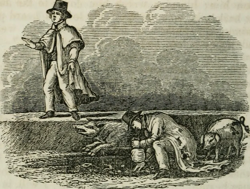 An illustration from Religious emblems : being a series of emblematic engravings, with written explanations, miscellaneous observations and religious reflections, designed to illustrate divine truth, in accordance with the cardinal principles of Christianity ; Religious allegories : being a series of emblematic engravings, with written explanations, miscellaneous observations, and religious reflections, designed to illustrate divine truth, in accordance with the cardinal principles of Christianity, 1851, leaf 27