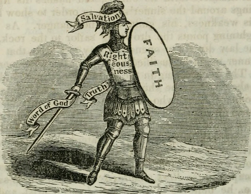 An illustration from Religious emblems : being a series of emblematic engravings, with written explanations, miscellaneous observations and religious reflections, designed to illustrate divine truth, in accordance with the cardinal principles of Christianity ; Religious allegories : being a series of emblematic engravings, with written explanations, miscellaneous observations, and religious reflections, designed to illustrate divine truth, in accordance with the cardinal principles of Christianity, 1851, leaf 39