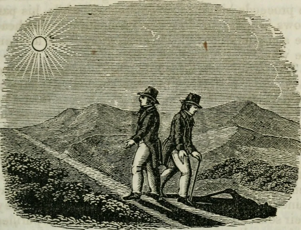 An illustration from Religious emblems : being a series of emblematic engravings, with written explanations, miscellaneous observations and religious reflections, designed to illustrate divine truth, in accordance with the cardinal principles of Christianity ; Religious allegories : being a series of emblematic engravings, with written explanations, miscellaneous observations, and religious reflections, designed to illustrate divine truth, in accordance with the cardinal principles of Christianity, 1851, leaf 54