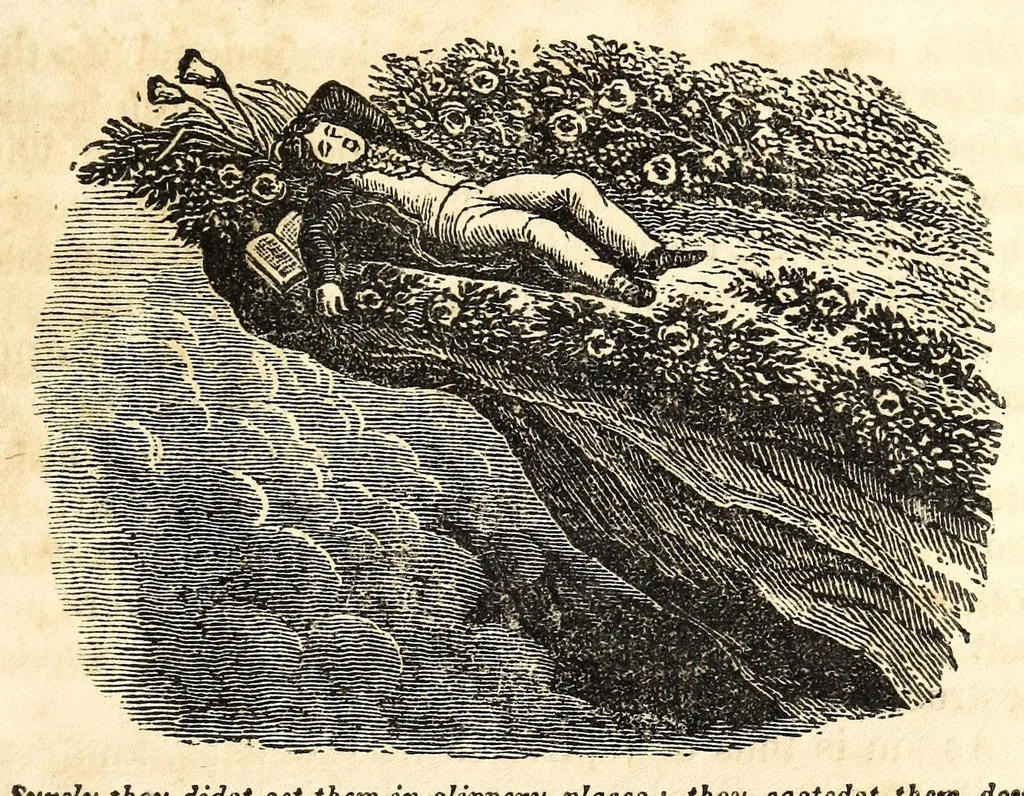 An illustration from Religious emblems : being a series of emblematic engravings, with written explanations, miscellaneous observations and religious reflections, designed to illustrate divine truth, in accordance with the cardinal principles of Christianity, 1850, leaf 101
