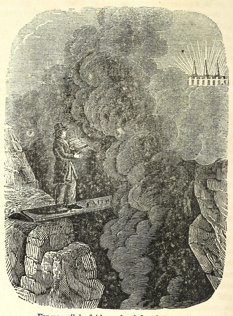 An illustration from Religious emblems : being a series of emblematic engravings, with written explanations, miscellaneous observations and religious reflections, designed to illustrate divine truth, in accordance with the cardinal principles of Christianity, 1850, leaf 196