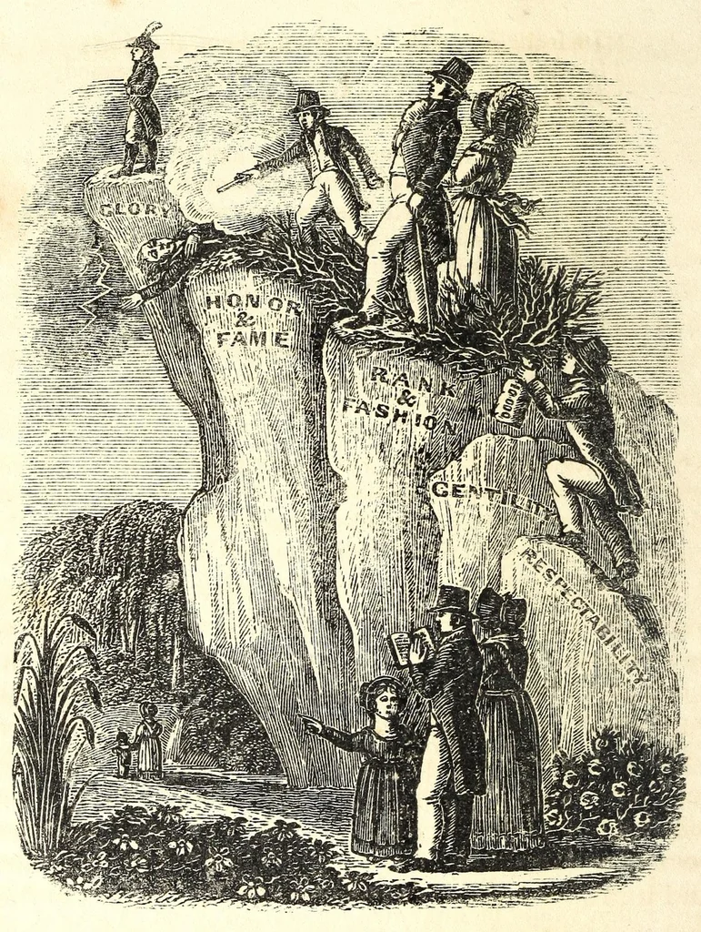 An illustration from Religious emblems : being a series of emblematic engravings, with written explanations, miscellaneous observations and religious reflections, designed to illustrate divine truth, in accordance with the cardinal principles of Christianity, 1850, leaf 214