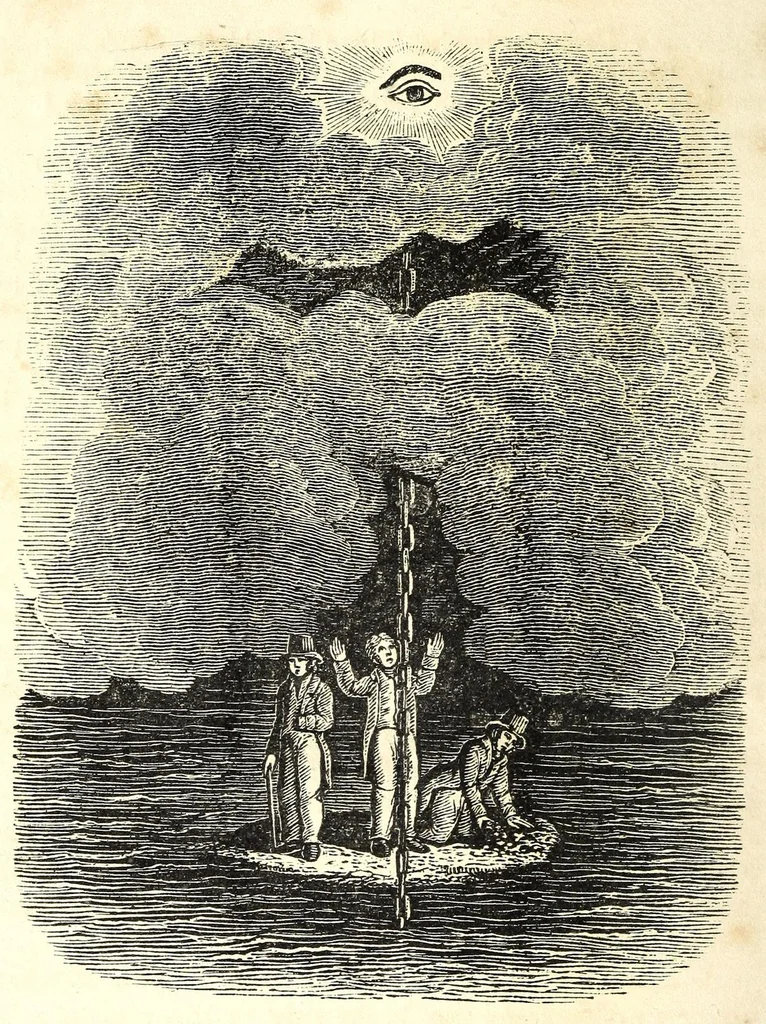 An illustration from Religious emblems : being a series of emblematic engravings, with written explanations, miscellaneous observations and religious reflections, designed to illustrate divine truth, in accordance with the cardinal principles of Christianity, 1850, leaf 334