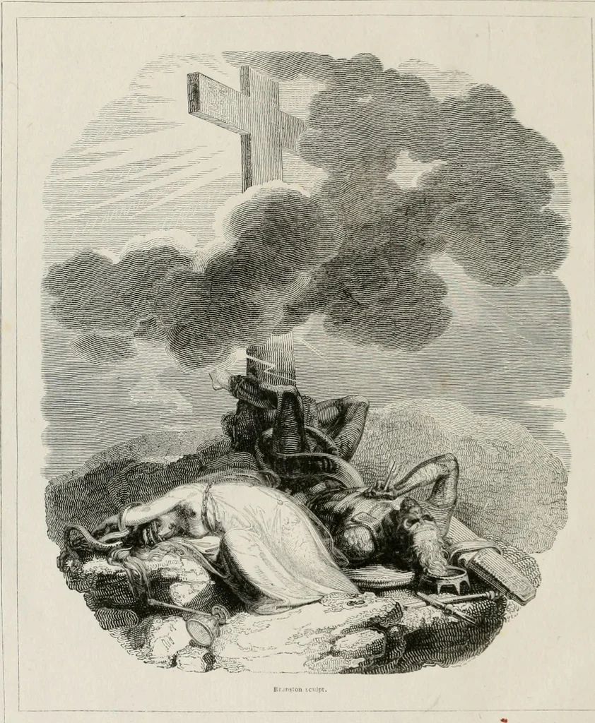 An illustration from Religious emblems : being a series of engravings on wood, executed by the first artists of that line, from designs drawn on the blocks themselves, 1809, leaf 13