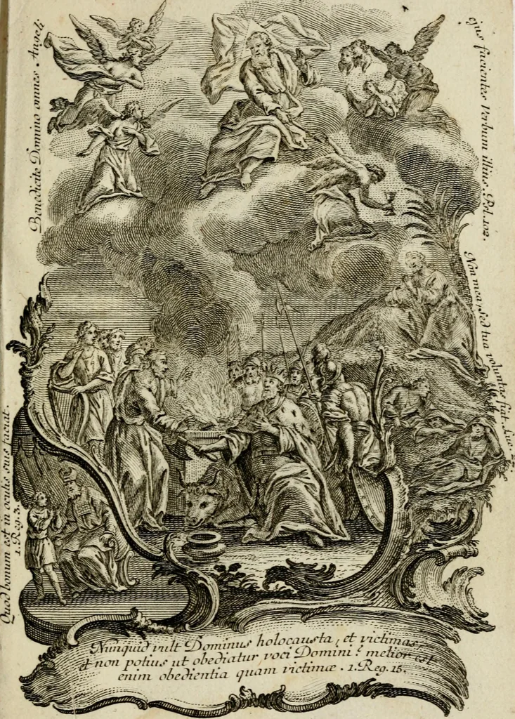 An illustration from [Religious engravings], 1750, leaf 12