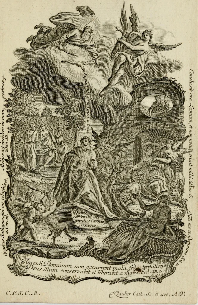 An illustration from [Religious engravings], 1750, leaf 18