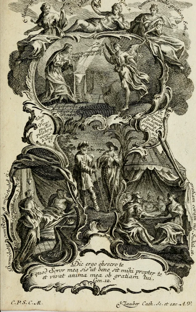 An illustration from [Religious engravings], 1750, leaf 22