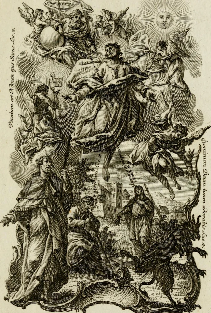 An illustration from [Religious engravings], 1750, leaf 34
