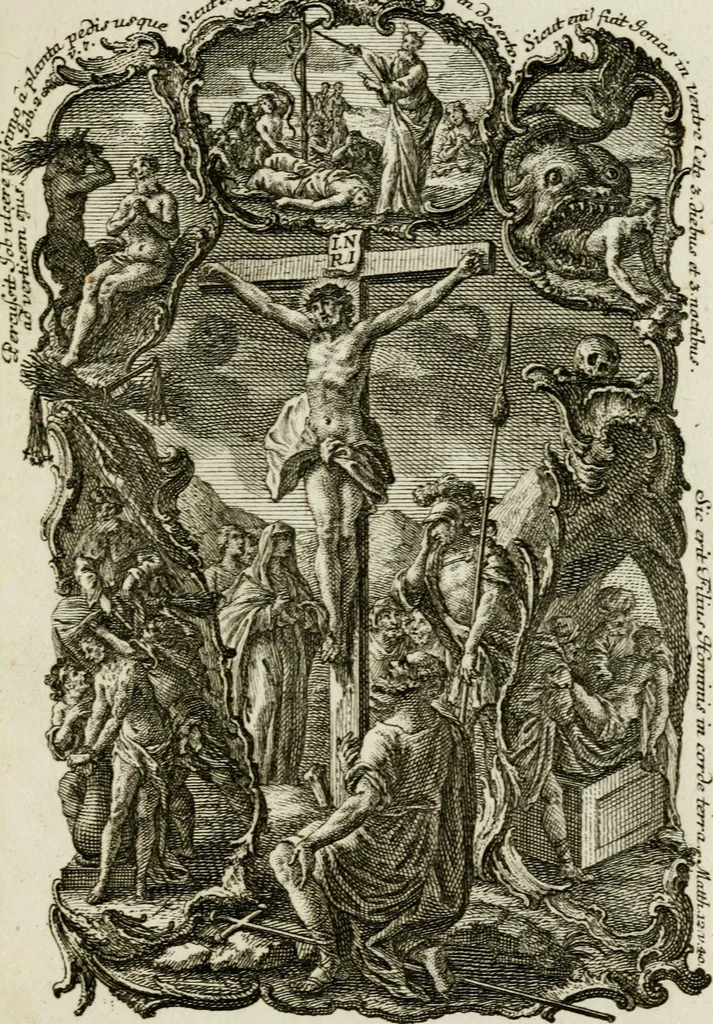 An illustration from [Religious engravings], 1750, leaf 38