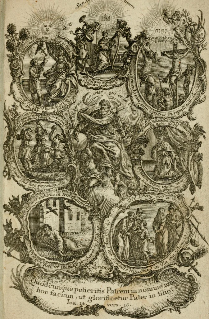 An illustration from [Religious engravings], 1750, leaf 4