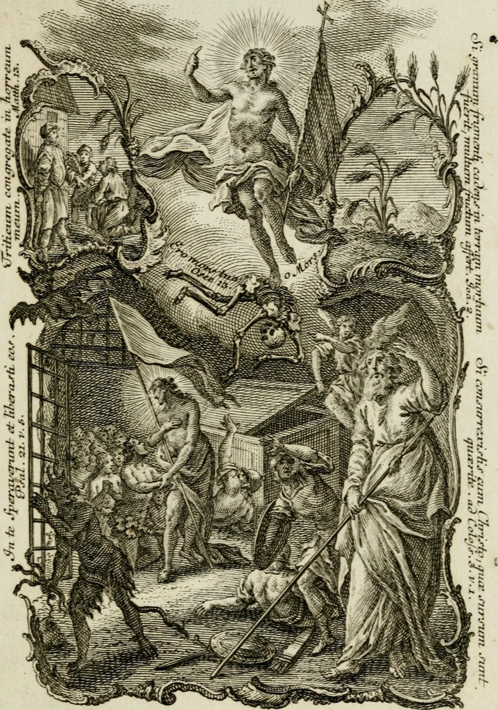 An illustration from [Religious engravings], 1750, leaf 40