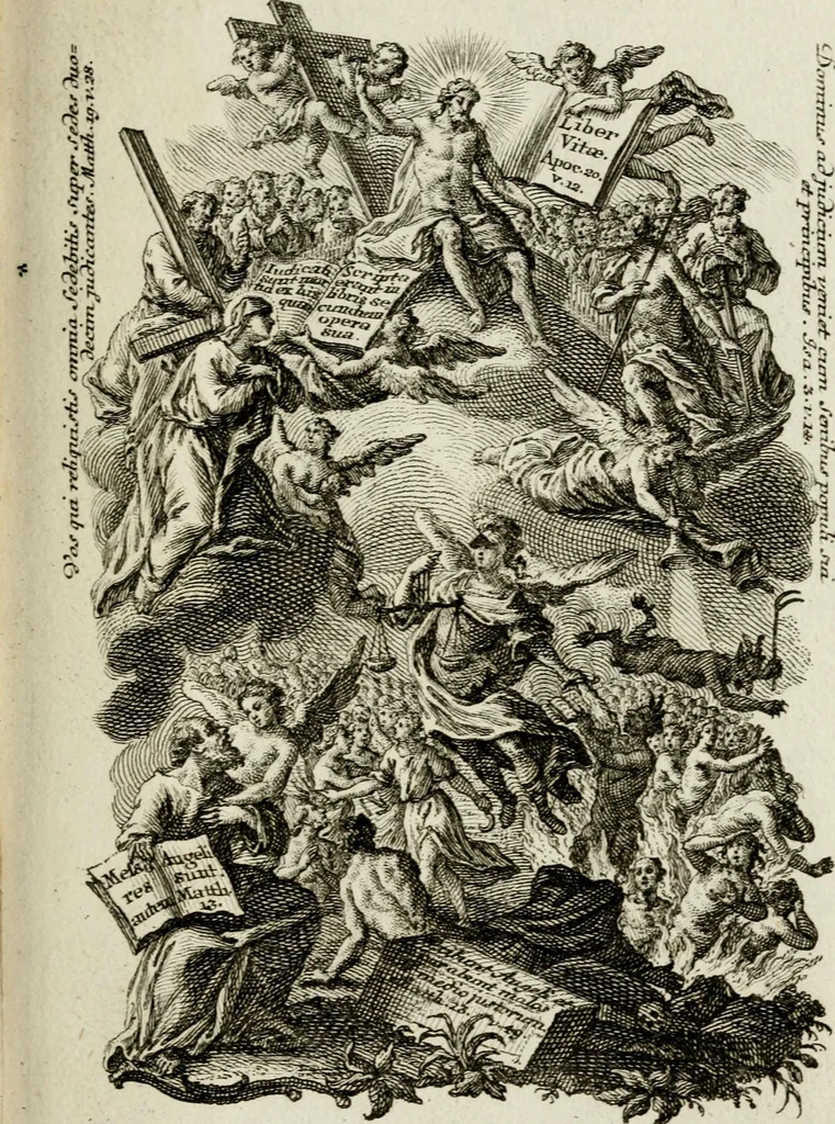 An illustration from [Religious engravings], 1750, leaf 44