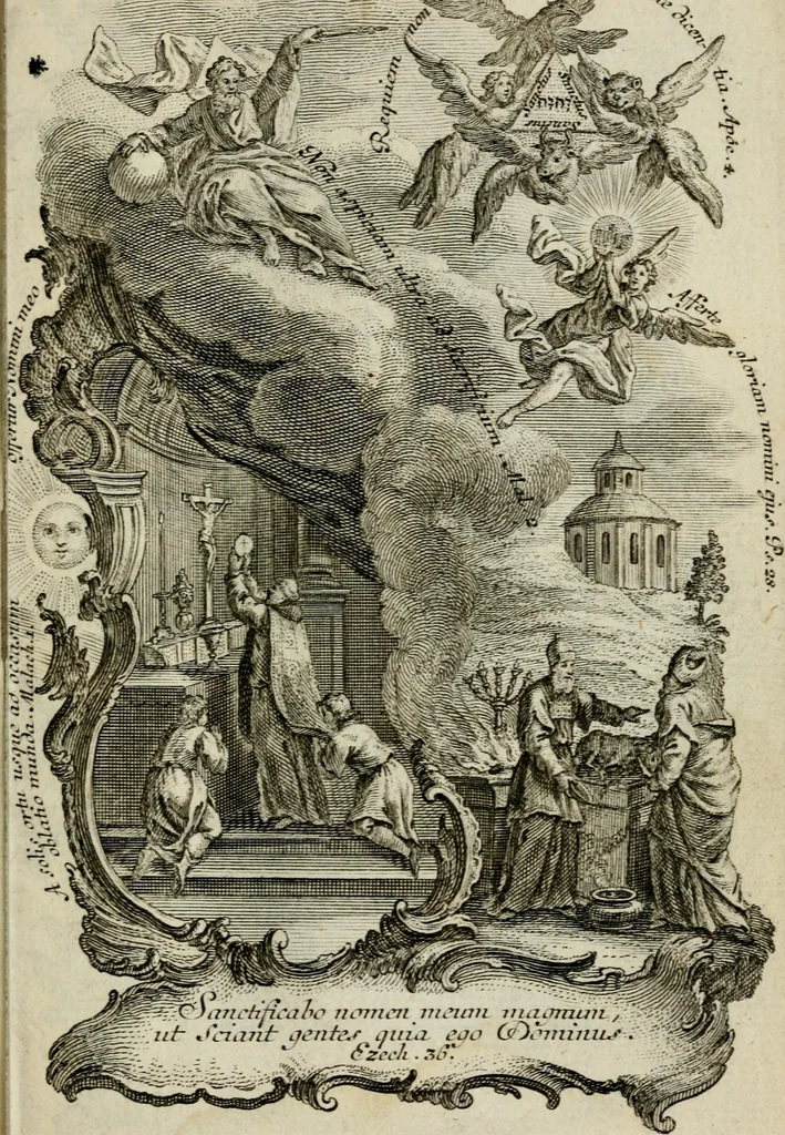 An illustration from [Religious engravings], 1750, leaf 8