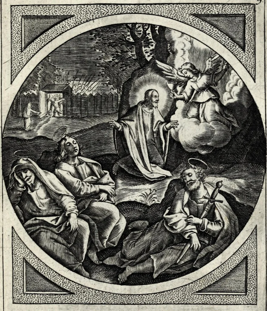 An illustration from [Religious engravings, 1600, leaf 11