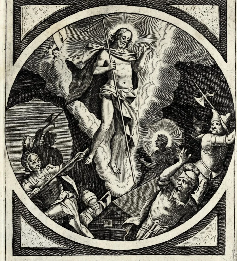 An illustration from [Religious engravings, 1600, leaf 45