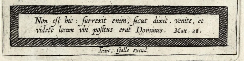 An illustration from [Religious engravings, 1600, leaf 45